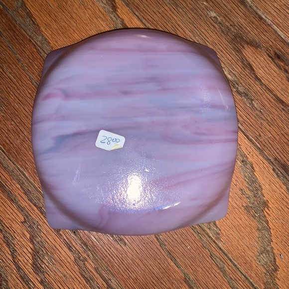 Handmade Decorative Glass Tray with Curled Corners - Picture 2 of 2